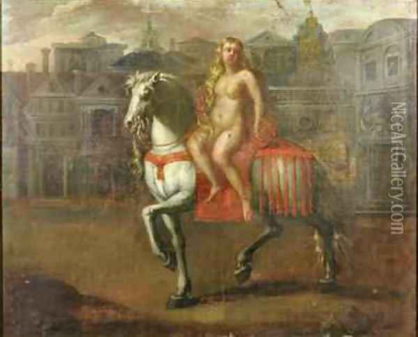 Lady Godiva 1586 Oil Painting - Adam van Noort
