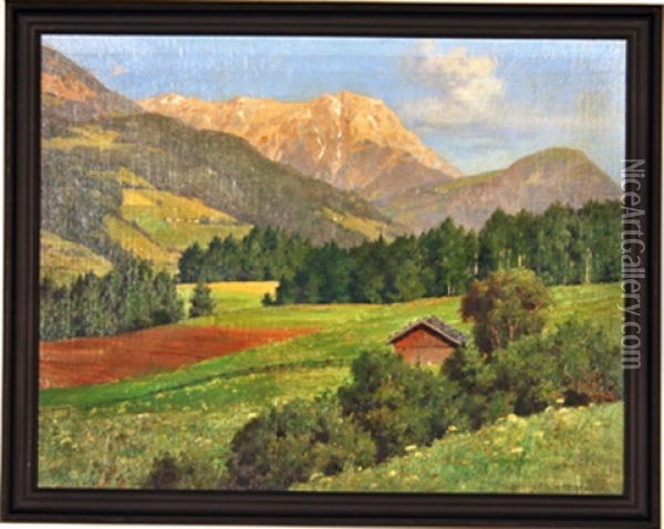Landschaft Bei St. Johann In Tirol Oil Painting - Paul Scholz