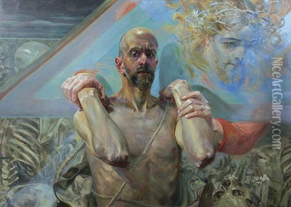 Przepowiednia Ezechiela Oil Painting - Jacek Malczewski
