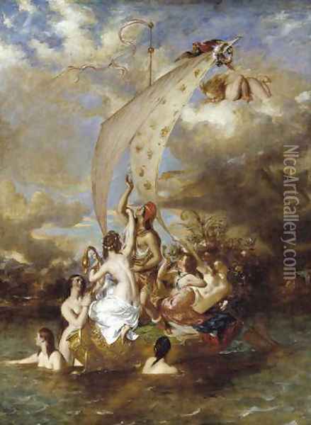 Youth at the Prow, Pleasure at the Helm Oil Painting - William Etty