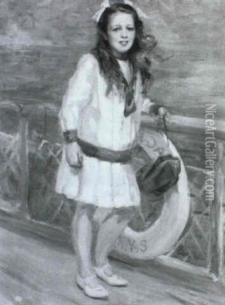 On Deck Oil Painting - Charles Sims