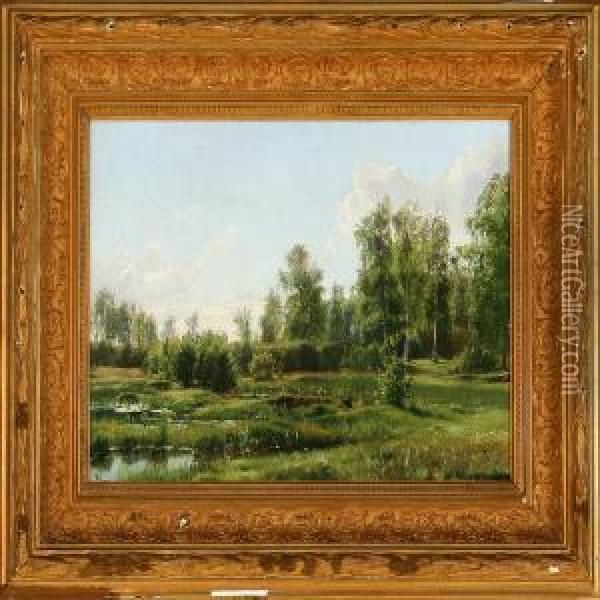 Summer Day At A Moor Oil Painting - Vilhelm Peter C. Kyhn