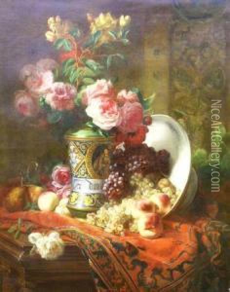 Nature's Bounty Oil Painting - Jean-Baptiste Robie