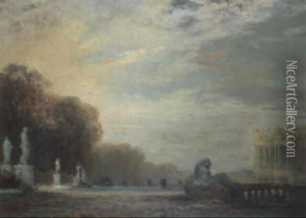 Versailles, Le Parc Oil Painting - Henri-Louis Foreau