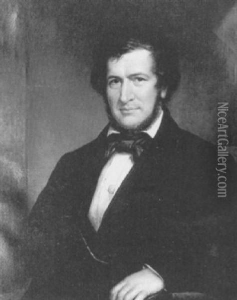 Portrait Of William M. Swain Oil Painting - James Reid Lambdin
