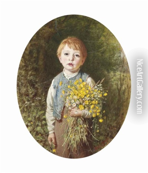 Flowers For Mother Oil Painting - Frederick Morgan
