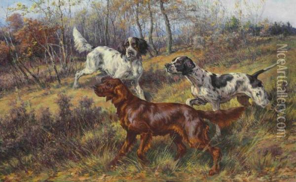 At The Hunt Oil Painting - Edmund Henry Osthaus