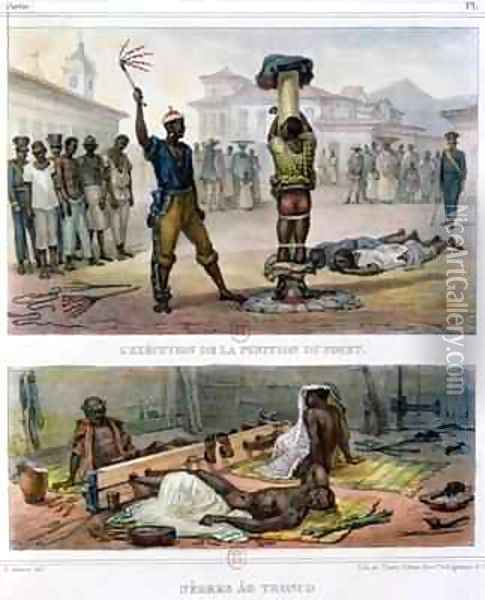 The Punishment of Slaves Oil Painting - Jean Baptiste Debret