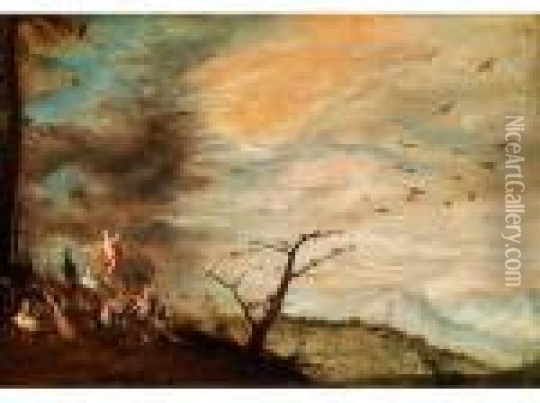 Allegorie Der Luft Oil Painting - Jan Brueghel the Younger