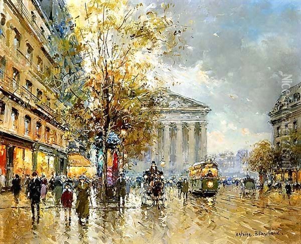 Rue Royale Madeleine Oil Painting - Agost Benkhard