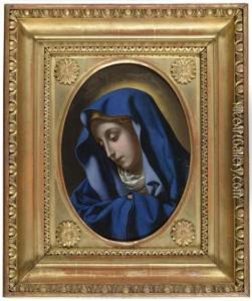 Madonna. Oil Painting - Bartolomeo Mancini