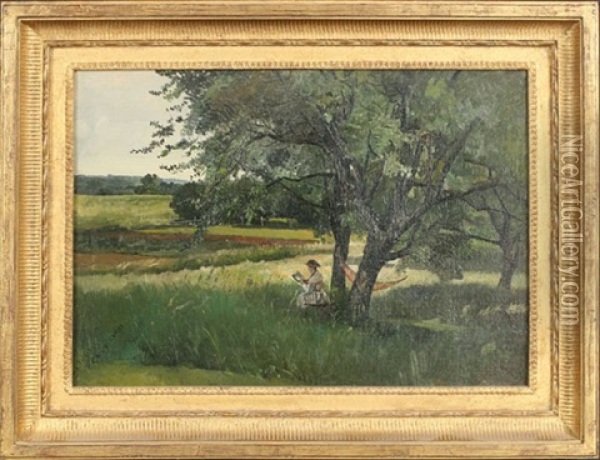 Collins Centre Oil Painting - Charles Lewis Fussell