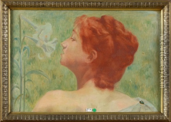 Lysiane Oil Painting - Gustav Max Stevens