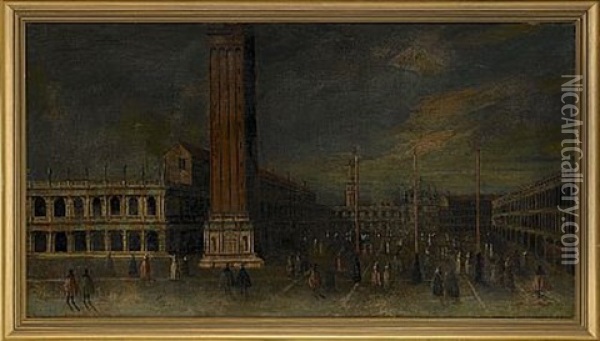 Markusplatsen - Venedig Oil Painting -  Master of the Langmatt Foundation Views