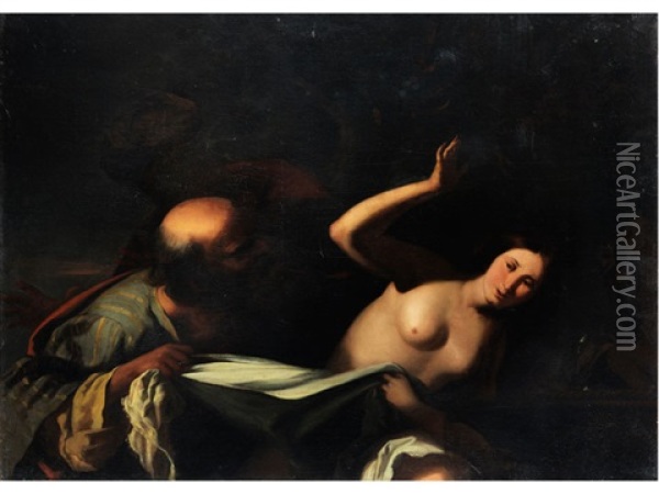 Susanna Und Die Beiden Alten Oil Painting -  Caravaggio