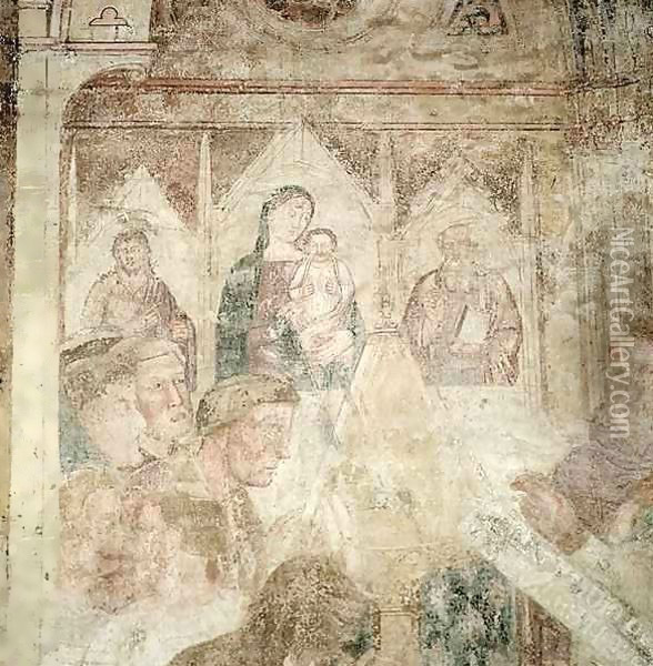 St. Ranieri Praying in the Temple Oil Painting - Andrea Bonaiuti da Da Firenze