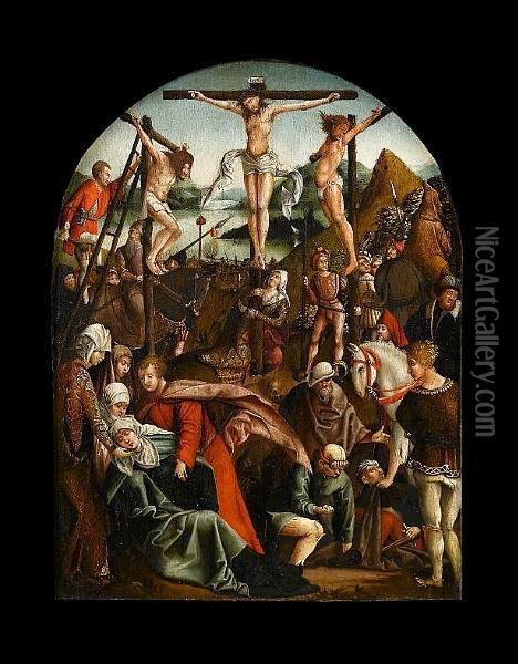 The Crucifixion Oil Painting - Cornelis Engebrechtsz