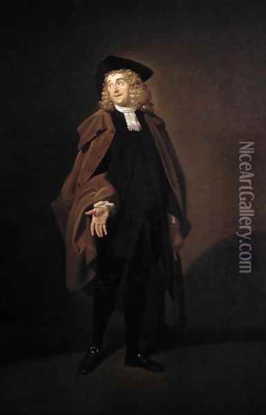 Portrait of John Moody (c.1712-1821) as Father Foigard in the Beaux Stratagem, by George Farquhar (1678-1701) Oil Painting - Johann Zoffany