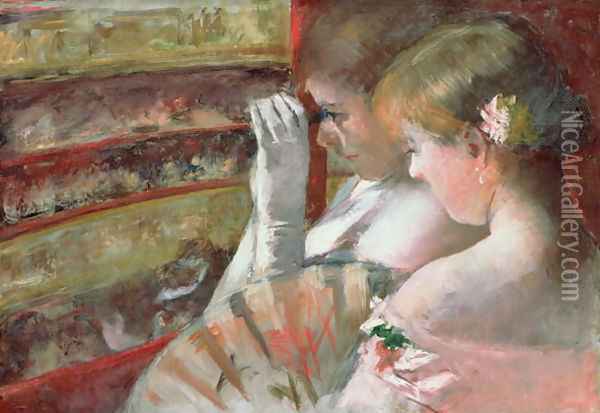 In the Box Oil Painting - Mary Cassatt