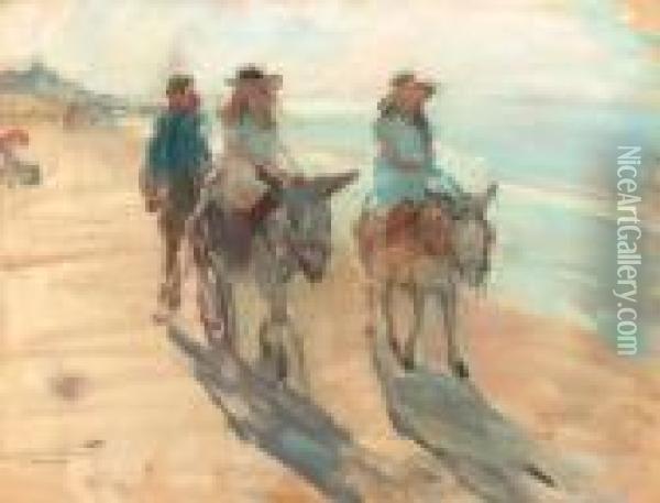 A Donkey Ride Oil Painting - Isaac Israels