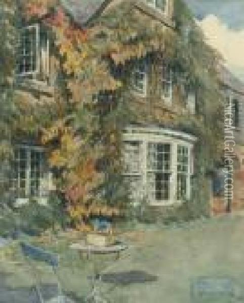 The Artist's House, Higher Faugan, Newlyn, Penzance Oil Painting - Stanhope Alexander Forbes