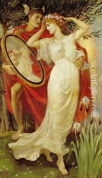 Art and Life, 1907 Oil Painting - Walter Crane