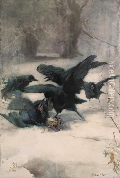 Winter Survival Oil Painting - Mildred Anne Butler