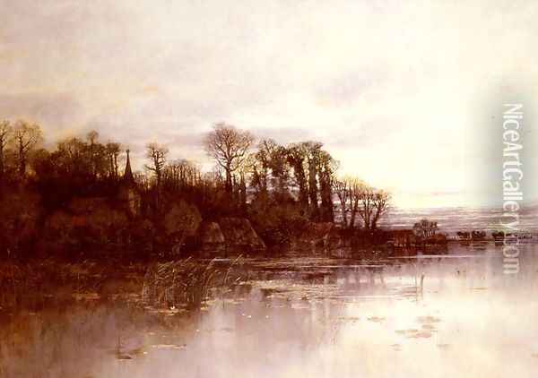 The Pond Oil Painting - Karl Heffner