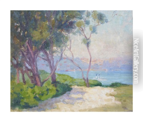 Rose Bay, Sydney Harbour, C.1915 Oil Painting - Ethel Carrick Fox