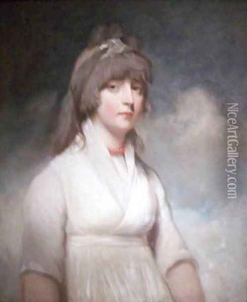 Portrait of a Lady Georgina Buckley Oil Painting - John Hoppner