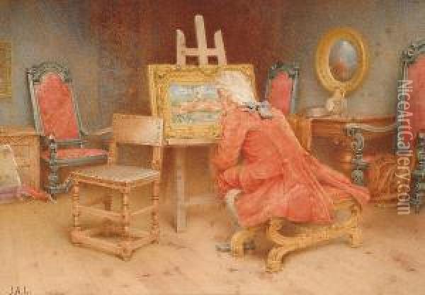 The Art Critic Oil Painting - John Arthur Lomax