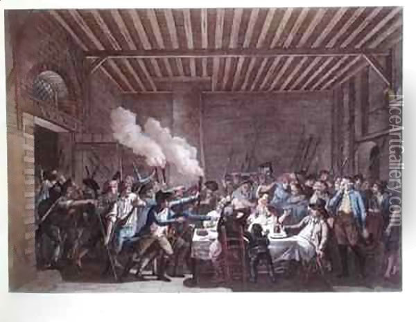 The Arrest of Louis XVI (1754-93) at Varennes Oil Painting - Jan Bulthuis