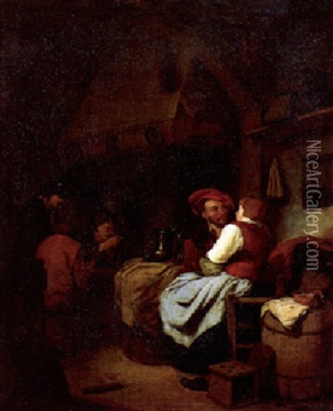 Interieur Einer Taverne Oil Painting - Cornelis Pietersz Bega