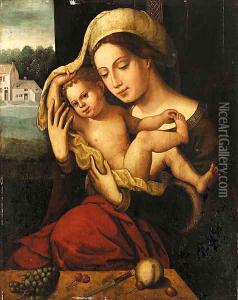 The Virgin and Child Oil Painting - Jan Mabuse