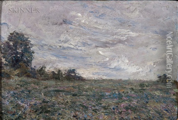 Summer Meadow Oil Painting - Henri Dreyfus-Lemaitre