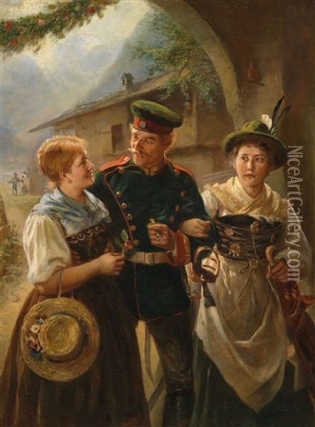 Leichte Cavallerie Oil Painting - Emil Rau