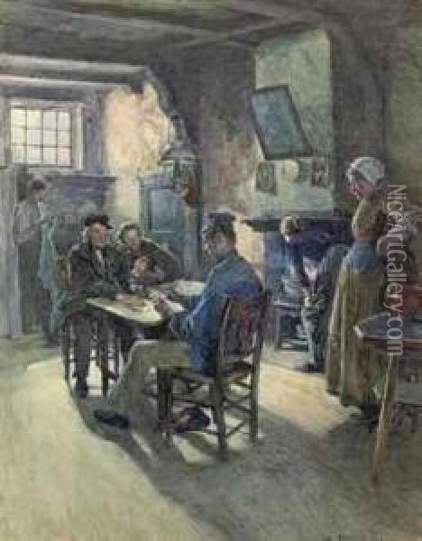 A Dutch Lodging-house Oil Painting - William Rainey