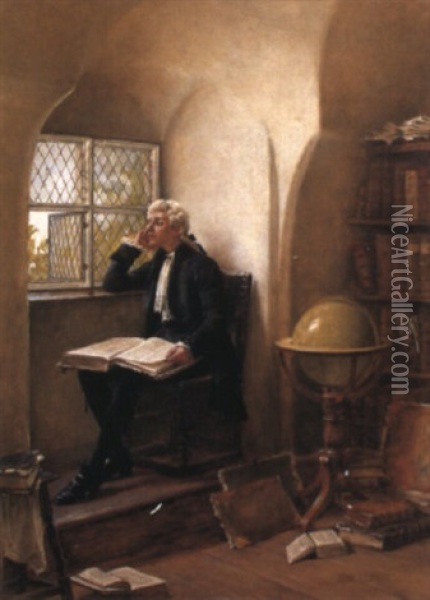 The Young Academic Oil Painting - John Arthur Lomax