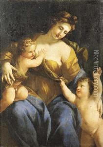 Allegoria Della Carita Oil Painting - Giovanni Francesco Romanelli