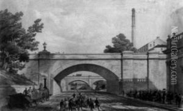 Lancashire And Yorkshire Railway Oil Painting - Edmund Walker