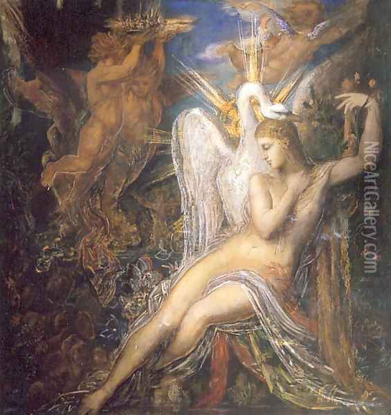 Leda 2 Oil Painting - Gustave Moreau