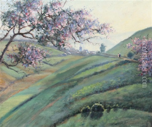 Paessagio Primavera Oil Painting - Raffaele Ragione
