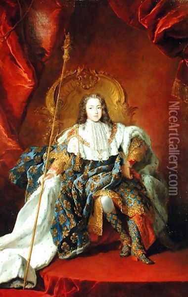 Louis XV (2) Oil Painting - Alexis-Simon Belle