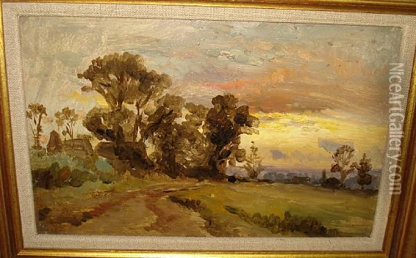 'cliffe, Kent', 'strensham', And 'buxton' Oil Painting - Robert Gallon