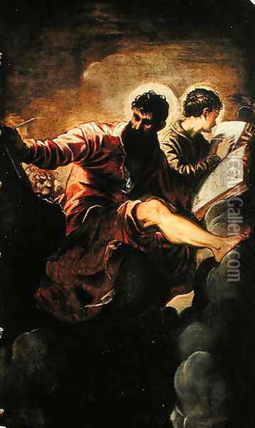 St. Mark and St. John Oil Painting - Jacopo Tintoretto (Robusti)