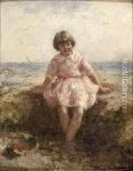 The Pink Dress Oil Painting - Robert Gemmell Hutchison