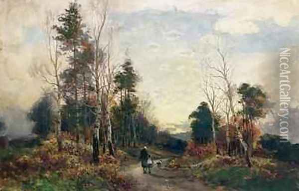 Returning Home Oil Painting - William Manners