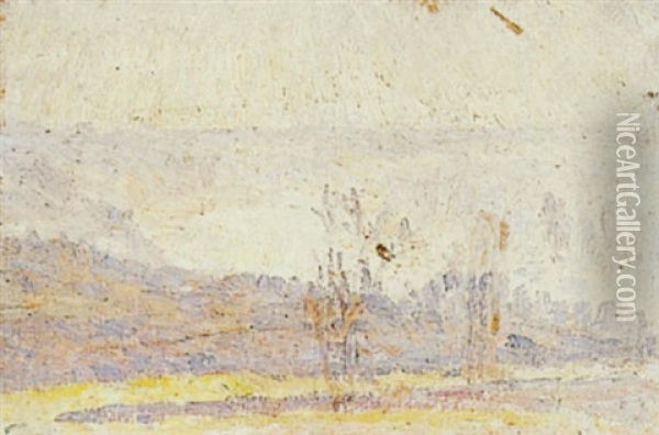Bords De Seine, Effet De Brume Oil Painting - Louis Hayet