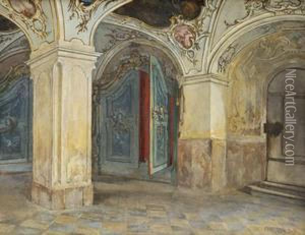 Sala Terrena Oil Painting - Tivadar Josef Mousson