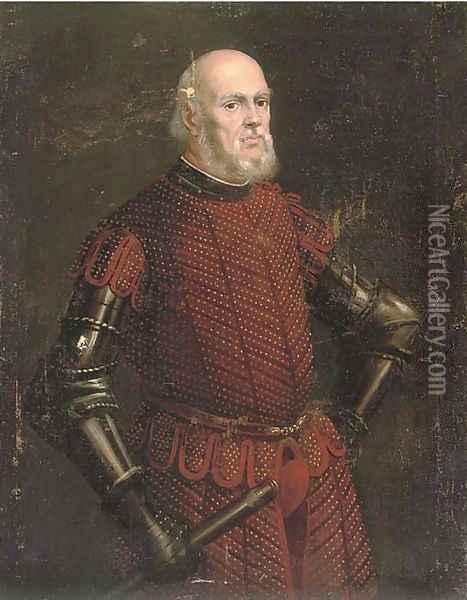 Portrait of a nobleman Oil Painting - Jacopo Tintoretto (Robusti)